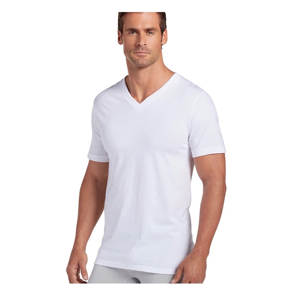 4 Packs of Men's T-Shirts Classic V-Neck T-Shirt